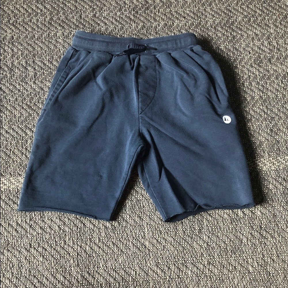Fabletics Navy Blue Kids Drawstring Athletic Shorts